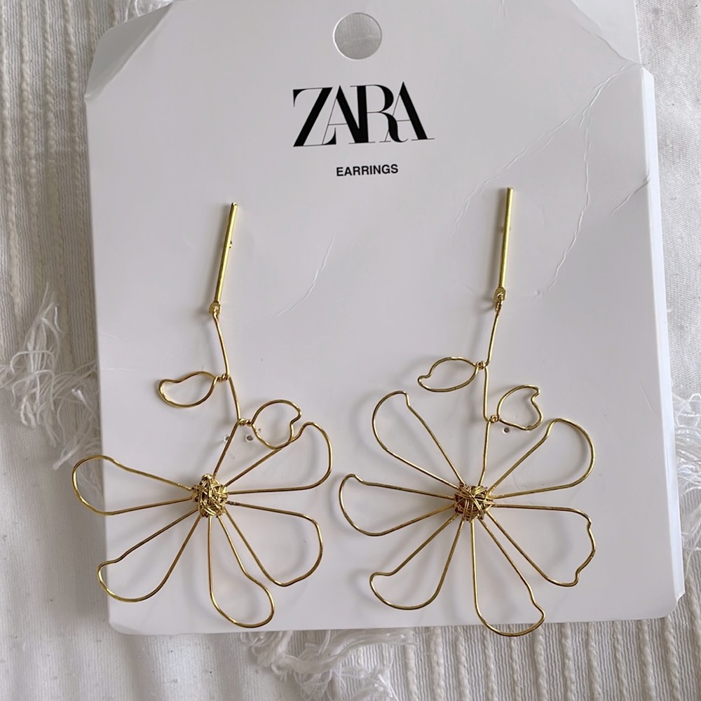 ZARA Floral Earrings